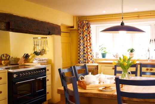 sunny kitchen at Park House in Cossington