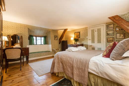 Trusty Servant bedroom in Somerset holiday home